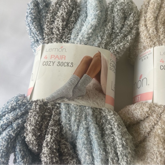LEMON‎ 2X 4 PACKS COZY SOCKS - Picture 3 of 4